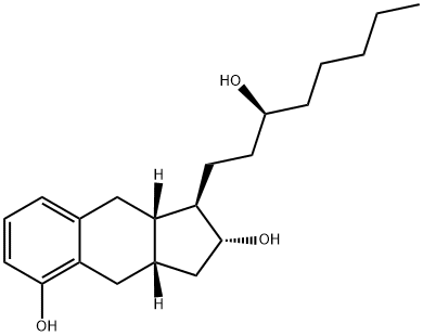 (1R,2R,3aS,9aS)-2,3,3a,4,9,9a-heksahidro-1-[(3S)-3-hidroksioktil]-1H-benz[f]inden-2,5-diolis