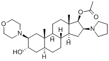 (2b,3a,5a,16b,17b)-17-acetoksi-3-hidroksi-2-(4-morfolinil)-16-(1-pirolidinil)androstanas