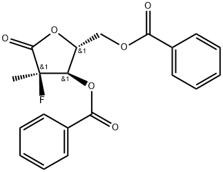 ((2R,3R,4R)-3-(benzoiloksi)-4-fluor-4-metil-5-oksotetrahidrofuran-2-il)metilbenzoatas