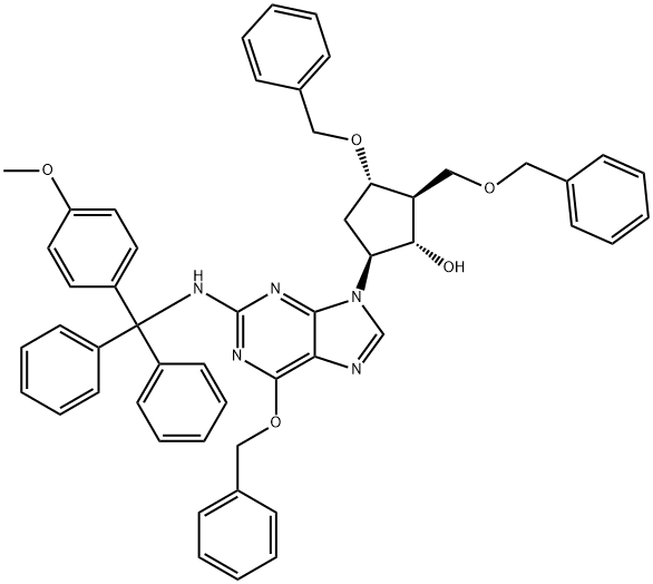 (2R,3S,5S)-3-(benziloksi)-5-[2-[[(4-metoksifenil)difenilmetil]amino]-6-(fenilmetoksi)-9H-purin-9-il]-2-(benziloksimetil) ) ciklopentanolis