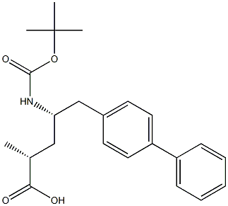 (2R,4S)-5-((1,1’-bifenil)-4-il)-4-((tret-butoksikarbonil)amino)-2-metilpentano rūgštis