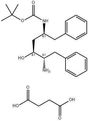 (2S,3S,5S)-5-tret-butiloksikarbonilamino-2-amino-3-hidroksi-1,6-difenilheksano sukcinatas