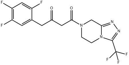 (2Z)-4-okso-4-[3-(trifluormetil)-5,6-dihidro-[1,2,4]triazolo[4,3-a]pirazin-7(8H)-il]-1- (2,4,5-trifluorfenil)butan-2-onas