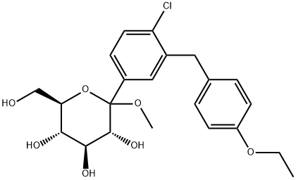 (3R,4R,5R,6S)-2-(acetoksimetil)-6-(4-chlor-3-(4-etoksibenzil)fenil)tetrahidro-2H-piran-3,4,5-triilo triacetatas
