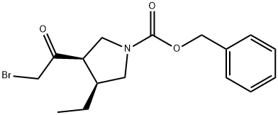(3R,4S)-3-(2-bromacetil)-4-etil-1-pirolidinkarboksirūgšties fenilmetilo esteris