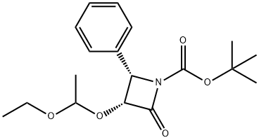(3R,4S)-tret-butilo 3-(1-etoksietoksi)-2-okso-4-fenilazetidin-1-karboksilatas