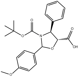 (4S,5R)-3-tret-butoksikarbon-2-(4-anizo)-4-fenil-5-oksazolidinkarboksirūgštis