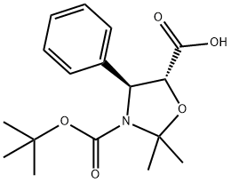(4S,5R)-3-(tret-butoksikarbonil)-2,2-dimetil-4-feniloksazolidin-5-karboksirūgštis