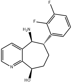 (5S,6S,9R)-5-amino-6-(2,3-difluorfenil)-6,7,8,9-tetrahidro-5H-ciklohepta[b]piridin-9-olis