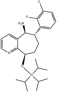 (5S,6S,9R)-6-(2,3-difluorfenil)-9-((triizopropilsilil)oksi)-6,7,8,9-tetrahidro-5H-ciklohepta[b]piridin-5-aminas