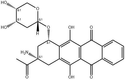 (7S-cis)-9-acetil-9-amino-7-[(2-deoksi-alfa-D-eritropentopiranozil)oksi]-7,8,9,10-tetrahidro-6,11-dihidroksi-5 ,12-naftacenedionas