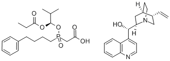 (8a,9R)-cinchonan-9-olio mono[[(S)-[(1R)-2-metil-1-(1-oksopropoksi)propoksi](4-fenilbutil)fosfinil]acetatas]
