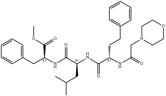 (alfaS)-alfa-[[2-(4-morfolinil)acetil]amino]benzenbutanoil-L-leucil-L-fenilalanino metilo esteris