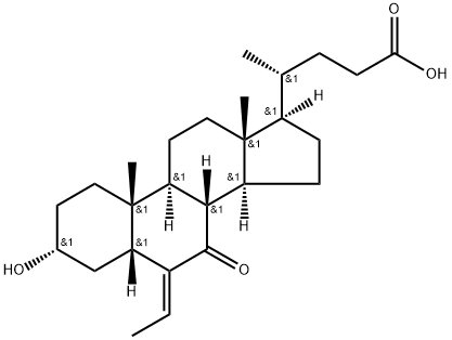 (E)-3α-hidroksi-6-etiliden-7-keto-5β-cholan-24-o rūgšties