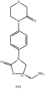 (S)-4-(4-(5-(aminometil)-2-oksooksazolidin-3-il)fenil)morfolin-3-onas.HCl