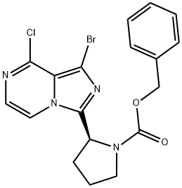 (S)-benzil-2-(1-brom-8-chlorimidazo[1,5-a]pirazin-3-il)pirolidin-1-karboksilatas