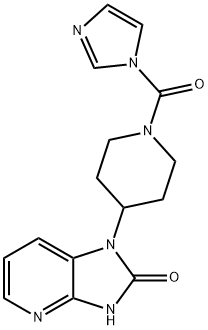 1-(1-(1H-imidazol-1-karbonil)piperidin-4-il)-1H-imidazo[4,5-b]piridin-2(3H)-onas