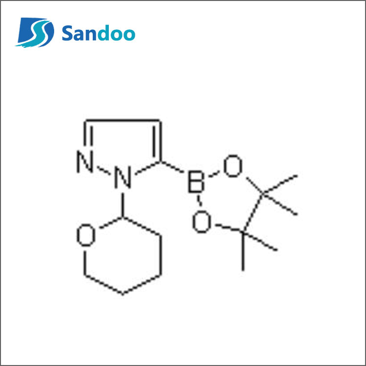 1-(2-tetrahidropiranil)-1H-pirazol-5-boro rūgšties pinakolio esteris