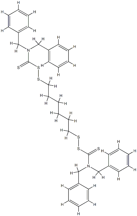1,6-bis(N,N′-dibenziltiokarbamoilditio)-heksanas
