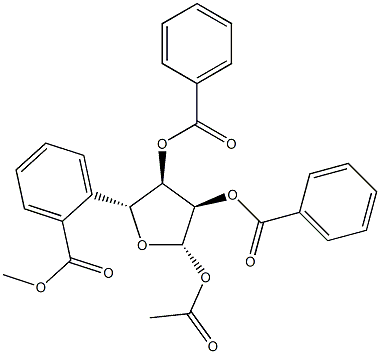 1-acetil-2,3,5-tribenzamido-D-ribozė
