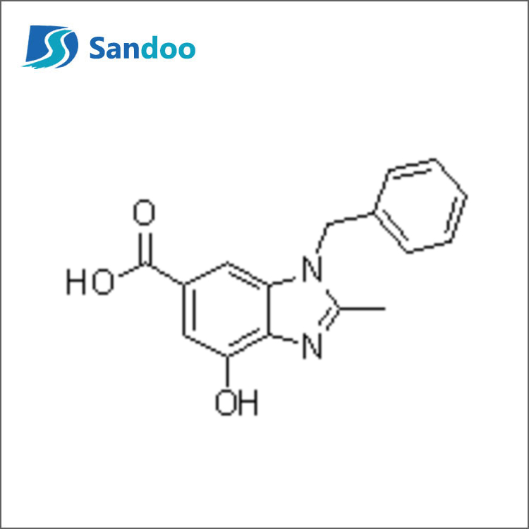 1-benzil-4-hidroksi-2-metil-1H-benzo[d]imidazol-6-karboksirūgštis