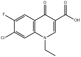 1-etil-7-chloro-6-fluoro-1,4-dihidro-4-oksochinolino-3-karboksilo rūgštis