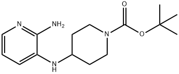 1-piperidinkarboksirūgštis, 4-[(2-amino-3-piridinil)amino]-, 1,1-dimetiletilo esteris