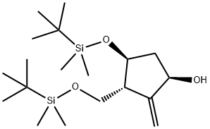 1R(3R,4S)-4-(tret-butildimetilsililoksi)-3-tret-butildimetilsililoksi)metil)-2-metilenciklopentanolis