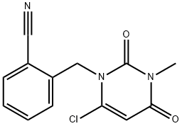 2-[(6-chlor-3,4-dihidro-3-metil-2,4-diokso-1(2h)-pirimidinil)metil]benzonitrilas
