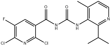 2,6-dichlor-5-fluor-N-((2-izopropil-4-metilpiridin-3-il)karbamoil)nikotinamidas