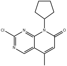 2-chlor-8-ciklopentil-5-metilpirido[2,3-d]pirimidin-7(8H)-onas