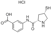 3-[(2S,4S)-4-merkaptopirolidin-2-karboksamido]benzenkarboksirūgšties hidrochloridas