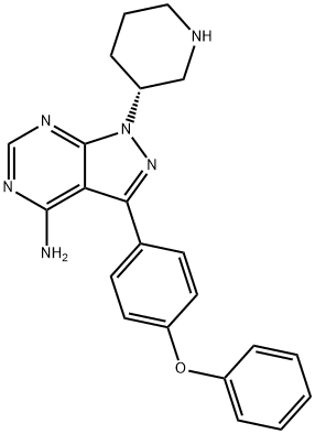 3-(4-fenoksi-fenil)-1-piperidin-3-il-1H-pirazol[3,4-d]pirimidin-4-ilaminas