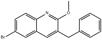 3-benzil-6-brom-2-metoksichinolinas