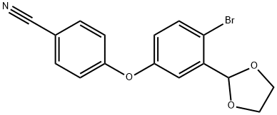 4-(4-bromo-3-(1,3-dioksolan-2-il)fenoksi)benzonitrilas