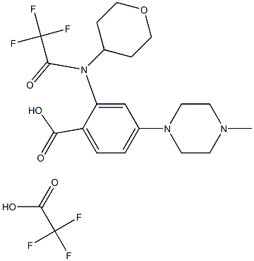 4-(4-metilpiperazin-1-il)-2-[(tetrahidropiran-4-il)(2,2,2-trifluoracetil)amino]benzenkarboksirūgšties trifluoracetatas