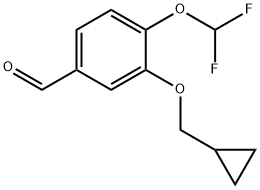 4-(difluormetoksi)-3-(ciklopropilmetoksi)benzaldehidas