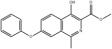 4-hidroksi-1-metil-7-fenoksi-3-izochinolinkarboksirūgšties metilo esteris
