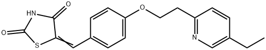 5-{4-[2-(5-etil-2-piridinil)etoksil]benzilden}-2,4-tiazolidindionas