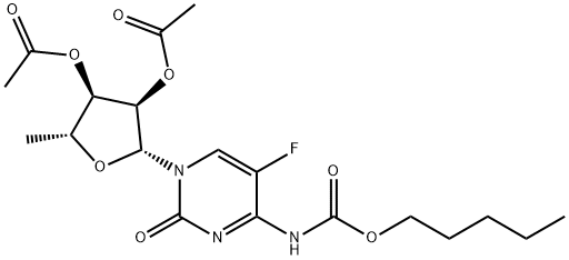 5`-deoksi-5-fluor-N-[(pentoiloksi)karbonil]citidino 2`,3`-diacetatas