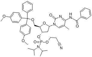 5'-O-(4,4'-DIMETOKSITRITIL)-5-METIL-N4-BENZOYL-2'-DEOKSICITIDINO-3'-(2-CIANOETIL-N,N-DIIZOPROPIL)FOSFORAMIDITAS
