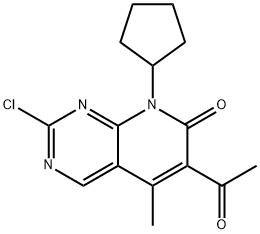 6-acetil-2-chlor-8-ciklopentil-5-metilpirido[2,3-d]pirimidin-7(8H)-onas