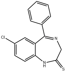 7-chlor-1,3-dihidro-5-fenil-2H-1,4-benzodiazepin-2-tionas