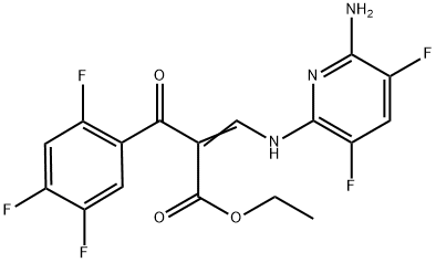 benzenpropano rūgšties α-[[(6-amino-3,5-difluor-2-piridinil)amino]metilen]-2,4,5-trifluor-β-okso-etilo esteris