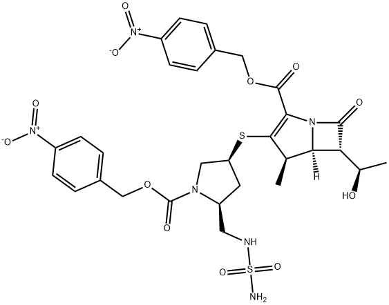 Doripenemo kondensacinis junginys