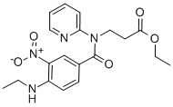 Etilo 3-[[4-(metilmino)-3-nitrobenzoil](piridin-2-il)amino]propanoatas