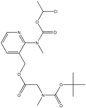 Glicinas, N-[(1,1-dimetiletoksi)karbonil]-N-metil-, [2-[[(1-chloretoksi)karbonil]metilmino]-3-piridinil]metilo esteris