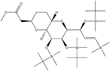 metilo 2-((2R,4aS,6S,7R,8S,8aS)-7,8-bis((tret-butildimetilsilil)oksi)-6-((S,E)-1-((tret-butildimetilsilil)oksi )-3-(trimetilsilil)alil)oktahidropirano[3,2-b]piran-2-il)acetatas