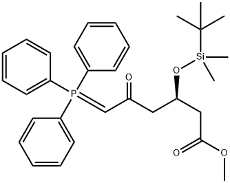 Metil (3R)-3-(tret-butildimetilsililoksi)-5-okso-6-trifenilfosforanilidenheksanoatas