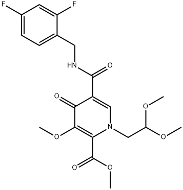 Metil-5-(2,4-difluorbenzilkarbamoil)-1-(2,2-dimetoksietil)-3-metoksi-4-okso-1,4-dihidropiridin-2-karboksilatas